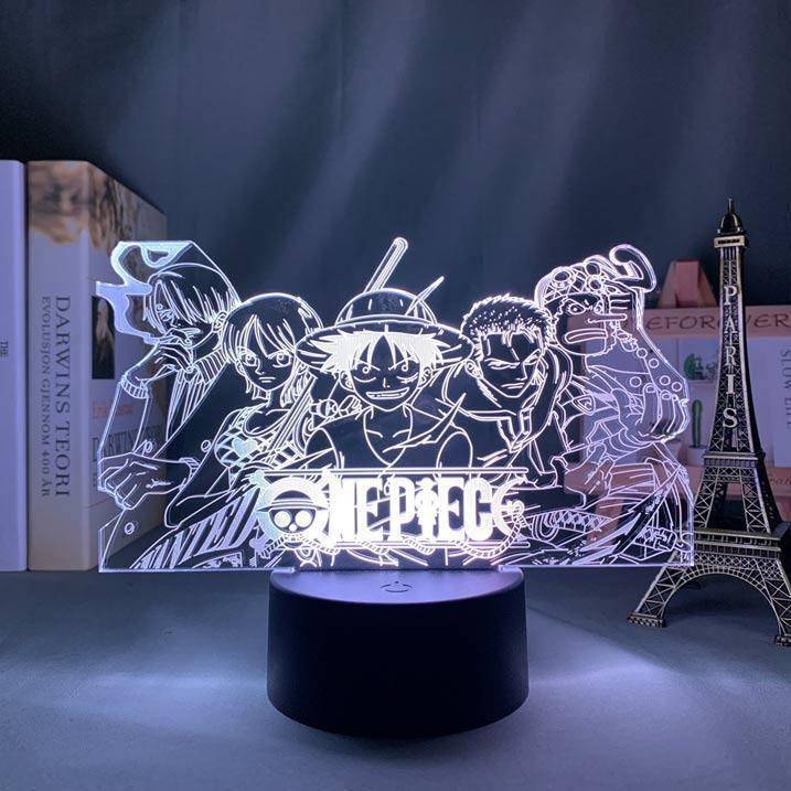Lampe LED One Piece L'équipage des Mugiwara - Mangatsuro